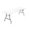 Bridgeport Folding Table, Blow Mold Table, Fold In Half, 96" x 30", White Color C778BP14WSL1X - alternate 1